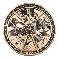 Dungeons & Dragons Pin Badge Alignment Spinner Coloured Limited Edition