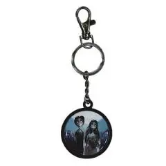 Corpse Bride Metal Keychain Couple & Logo 7 cm