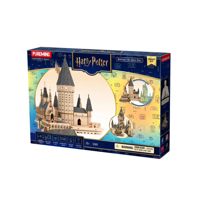 Harry Potter 3D Wooden Model Kit - Hogwarts The Great Hall - Puremind
