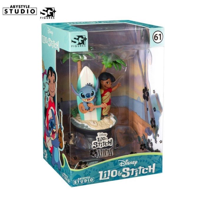 Lilo & Stitch with Surfboard Figure - ABYstyle - Disney