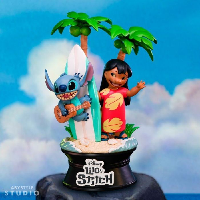 Lilo & Stitch with Surfboard Figure - ABYstyle - Disney