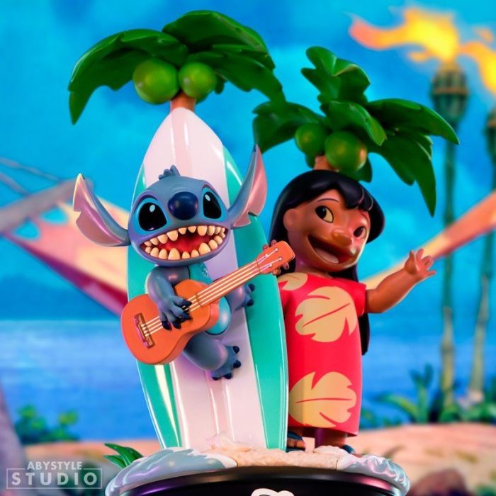 Lilo & Stitch with Surfboard Figure - ABYstyle - Disney
