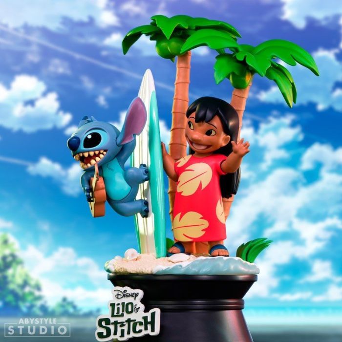 Lilo & Stitch with Surfboard Figure - ABYstyle - Disney