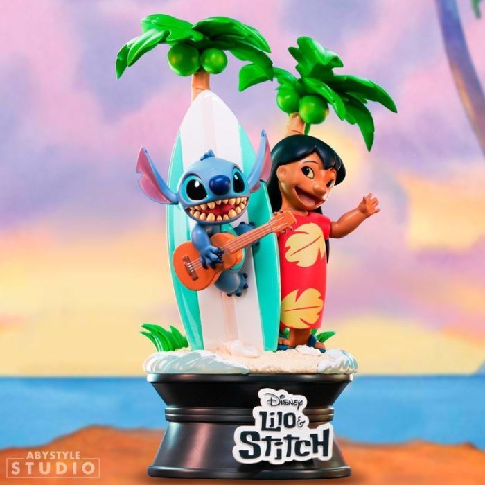 Lilo & Stitch with Surfboard Figure - ABYstyle - Disney