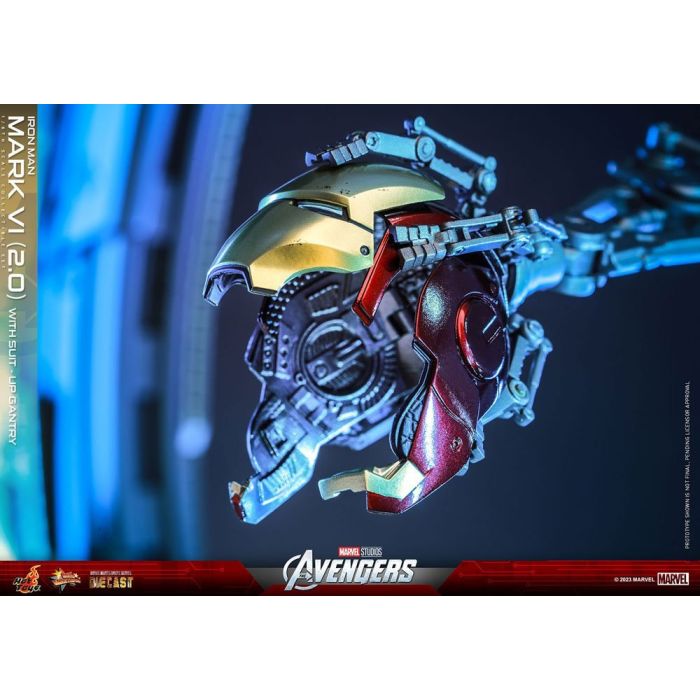 Iron Man Mark VI 1:6 Scale Figure with Suit-UP Gantry (Version 2.0) - Hot Toys - Avengers