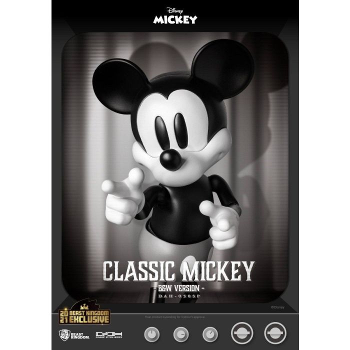 Classic Mickey Black & White Version - Beast Kingdom - 8ction Heroes