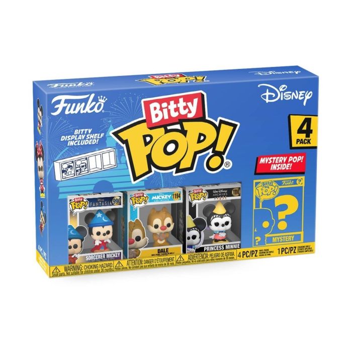Sorcerer Mickey, Dale, Princess Minnie and mystery chase - Funko Bitty Pop! - Disney Classics