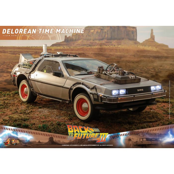 DeLorean Time Machine 1:6 Scale Figure - Hot Toys - Back to the Future 3