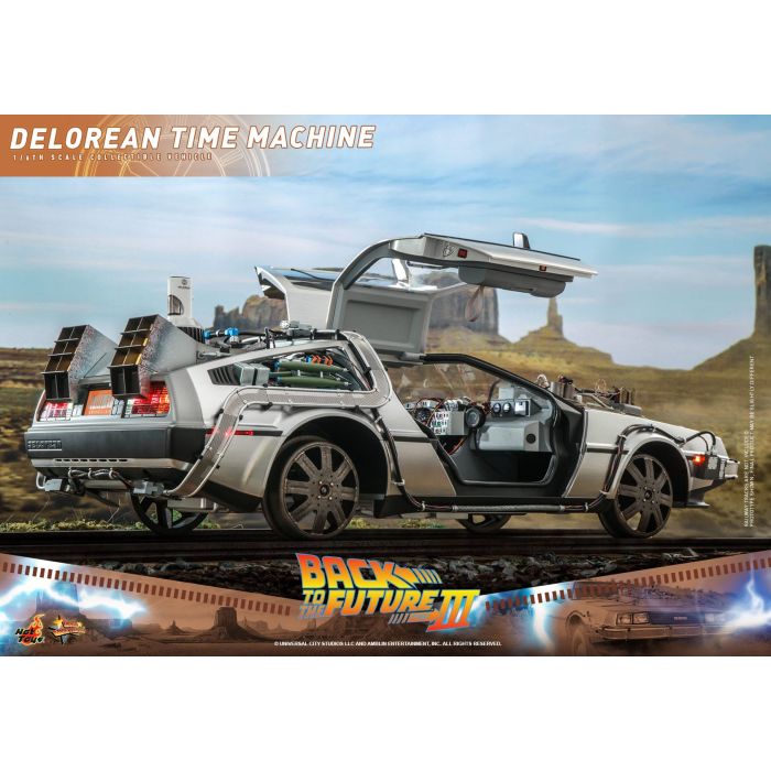 DeLorean Time Machine 1:6 Scale Figure - Hot Toys - Back to the Future 3