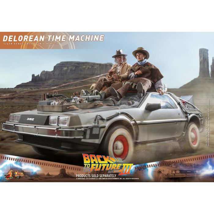 DeLorean Time Machine 1:6 Scale Figure - Hot Toys - Back to the Future 3