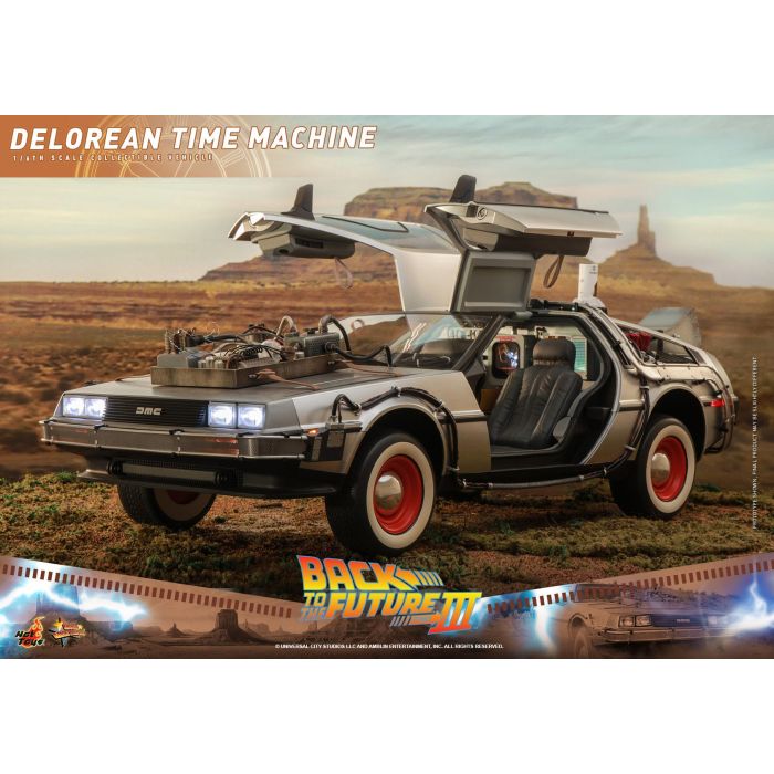DeLorean Time Machine 1:6 Scale Figure - Hot Toys - Back to the Future 3