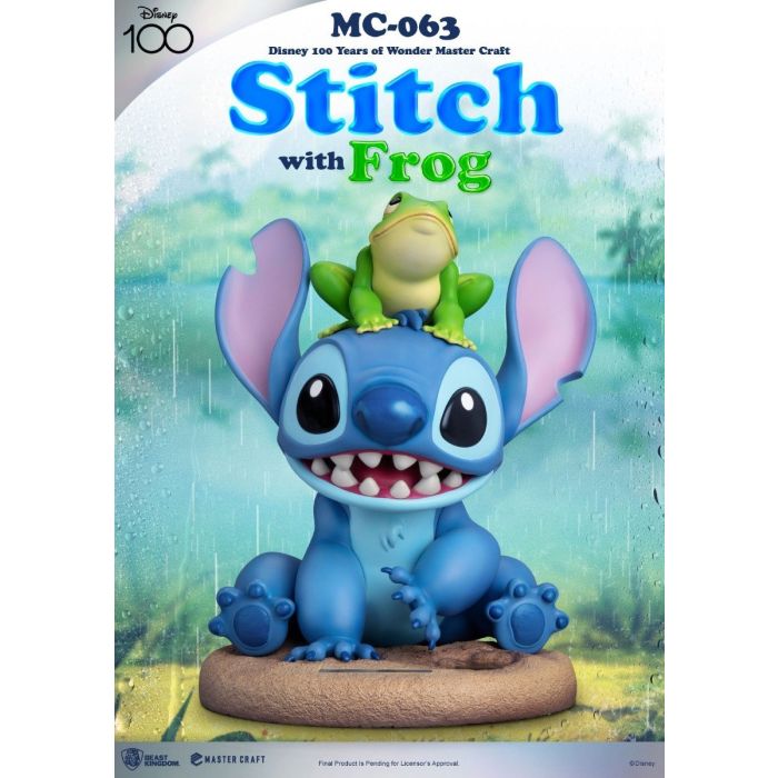 Stitch with Frog - Disney Master Craft Statue - Lilo and Stitch