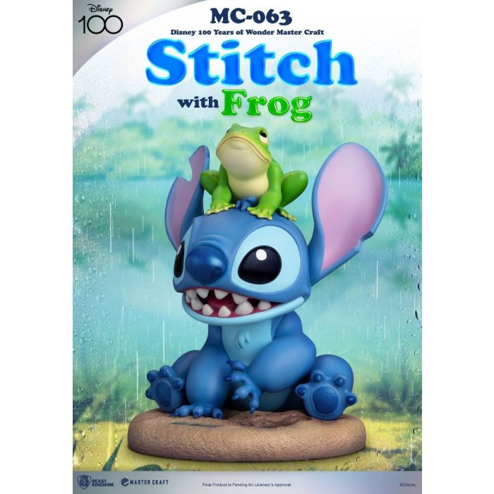 Stitch with Frog - Disney Master Craft Statue - Lilo and Stitch