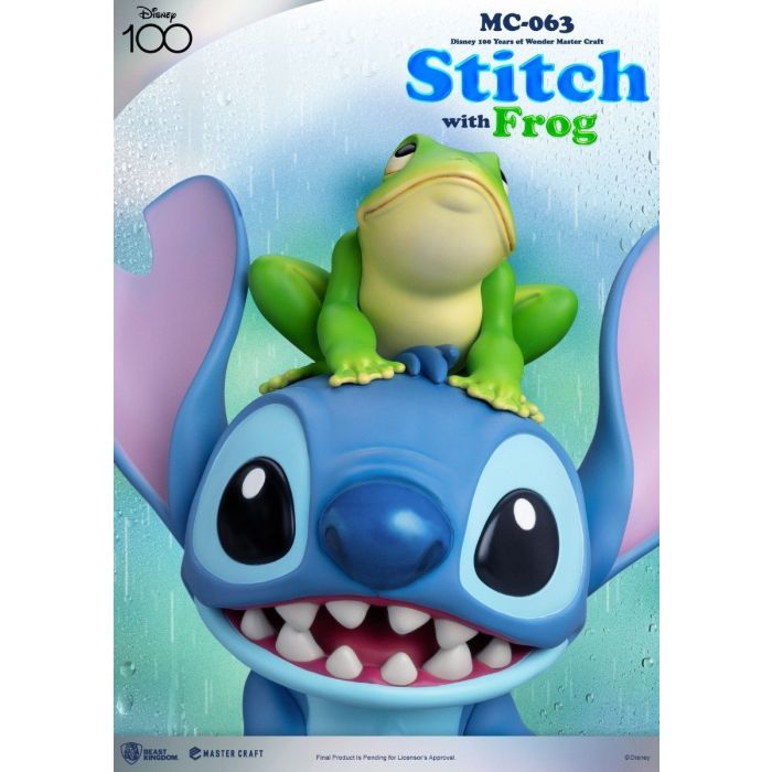 Stitch with Frog - Disney Master Craft Statue - Lilo and Stitch