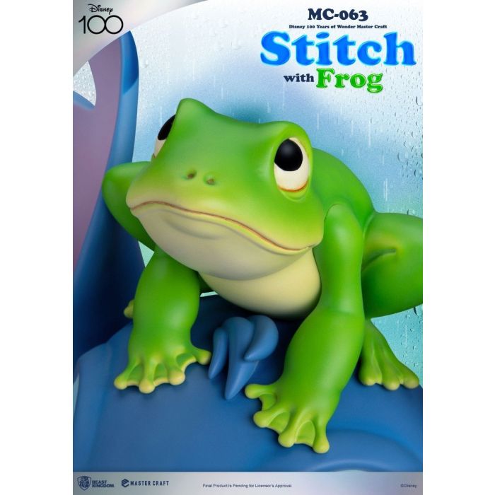 Stitch with Frog - Disney Master Craft Statue - Lilo and Stitch