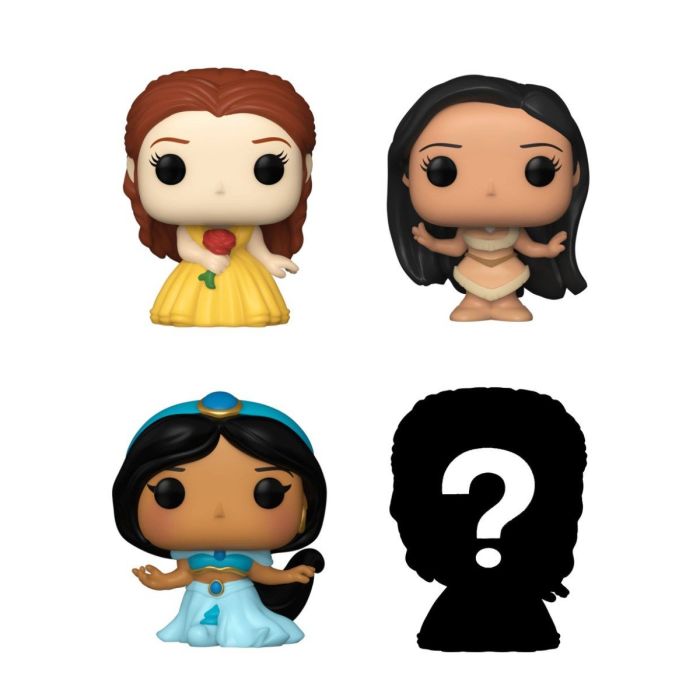Belle, Pochahontas, Jasmine and mystery chase - Funko Bitty Pop! - Disney