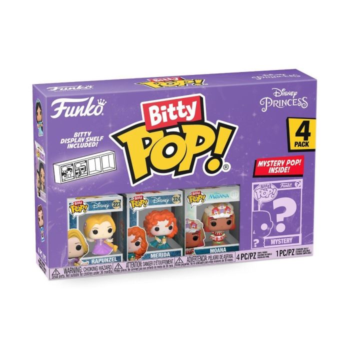 Rapunzel, Merida, Moana and mystery chase - Funko Bitty Pop! - Disney