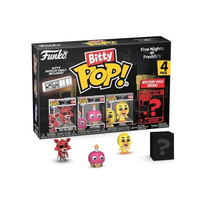 Foxy the Pirate, Cupcake, Chica and mystery chase - Funko Bitty Pop! - Five Nights at Freddy's