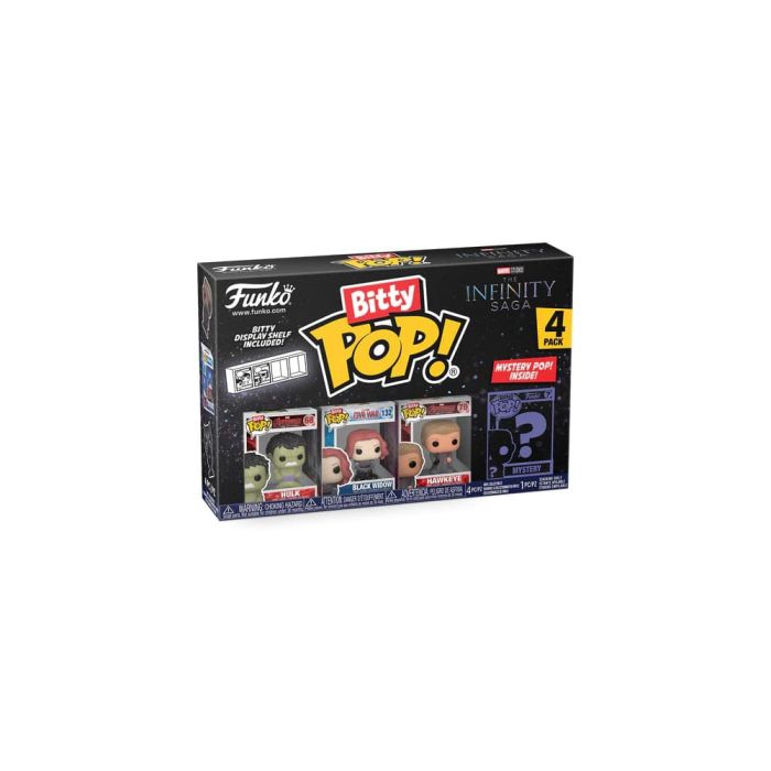 Hulk, Black Widow, Hawkeye and mystery chase - Funko Bitty Pop! - The Infinity Saga