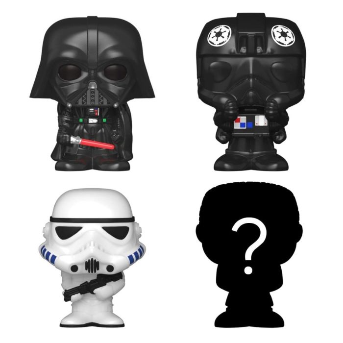 Darth Vader, Tie Fighter Pilot, Stormtrooper and mystery chase - Funko Bitty Pop! - Star Wars