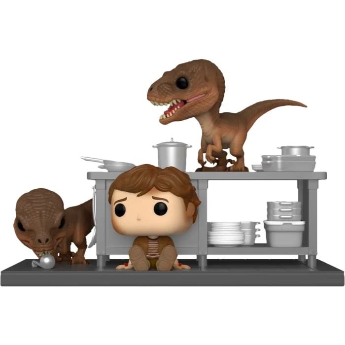 Tim Murphy with Velociraptors - Funko Movie Moment - Jurassic Park
