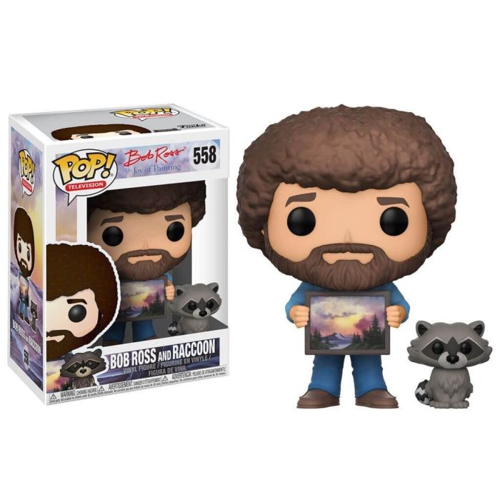 Funko Pop! TV: The Joy of Painting - Bob Ross and Raccoon