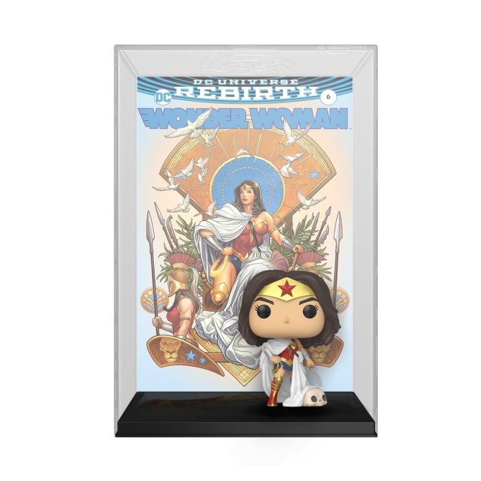 Wonder Woman (Rebirth) on Throne - Funko Pop! Comic Cover - WW 80th