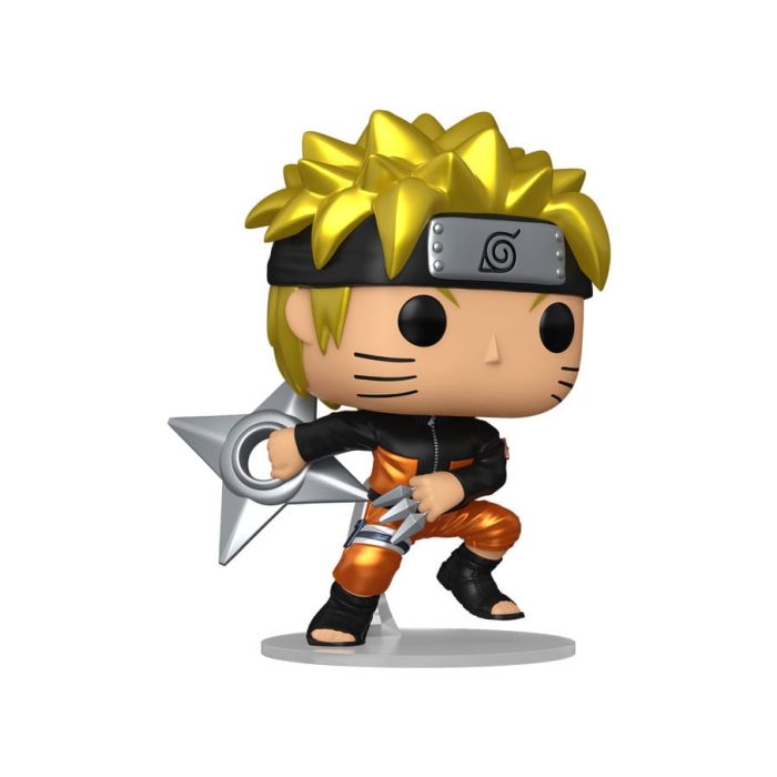 Naruto Shippuden POP! CHASE Animation Vinyl Figures Naruto with Shuriken (Metallic)