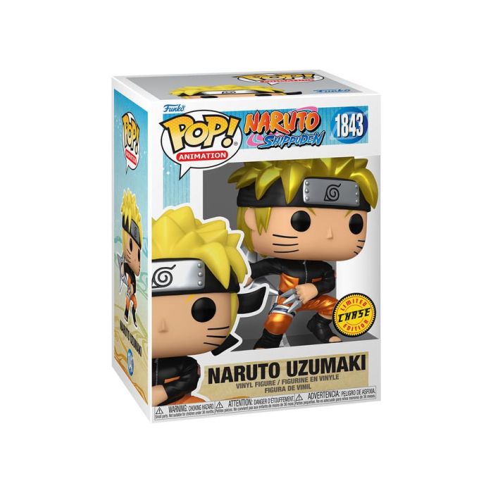 Naruto Shippuden POP! CHASE Animation Vinyl Figures Naruto with Shuriken (Metallic)