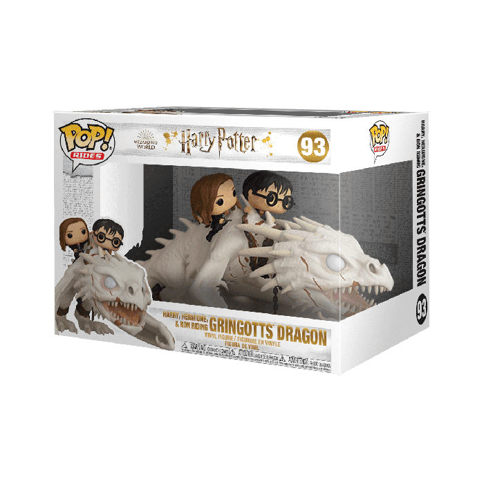 Harry, Hermione & Ron riding Gringotts Dragon - Funko Pop! Rides - Harry Potter