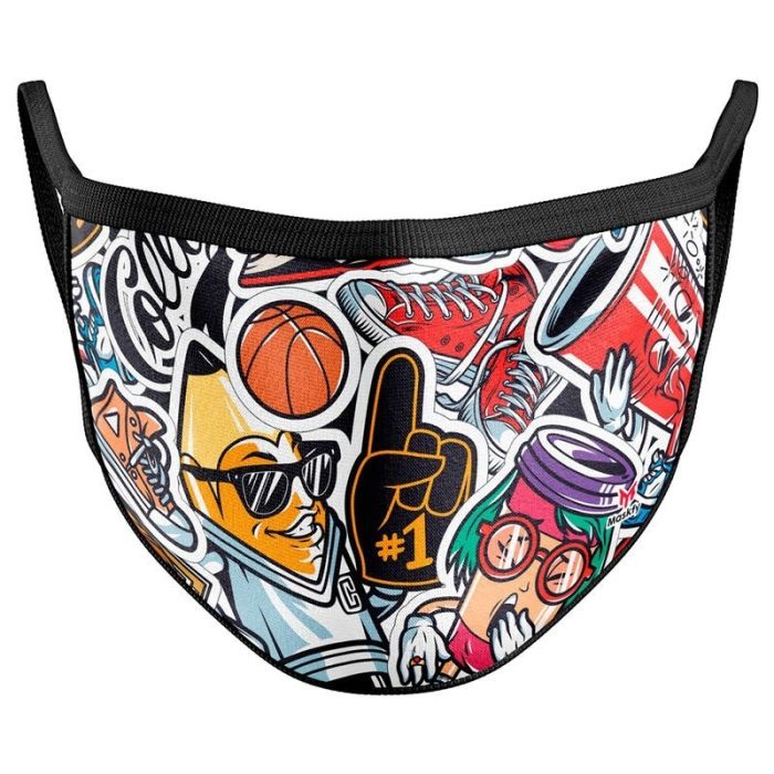 Graffiti Reusable Face Mask Cover / Mondkapje graffiti