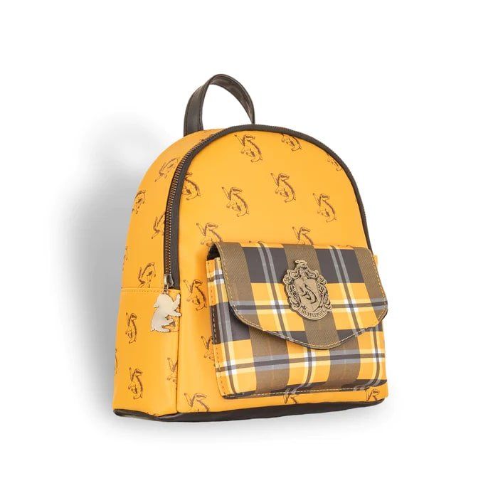Hufflepuff Mini Plaid Backpack - Harry Potter