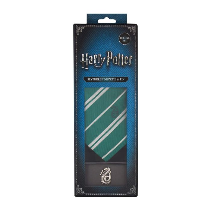 Harry Potter - Slytherin Tie Deluxe Edition with Pin