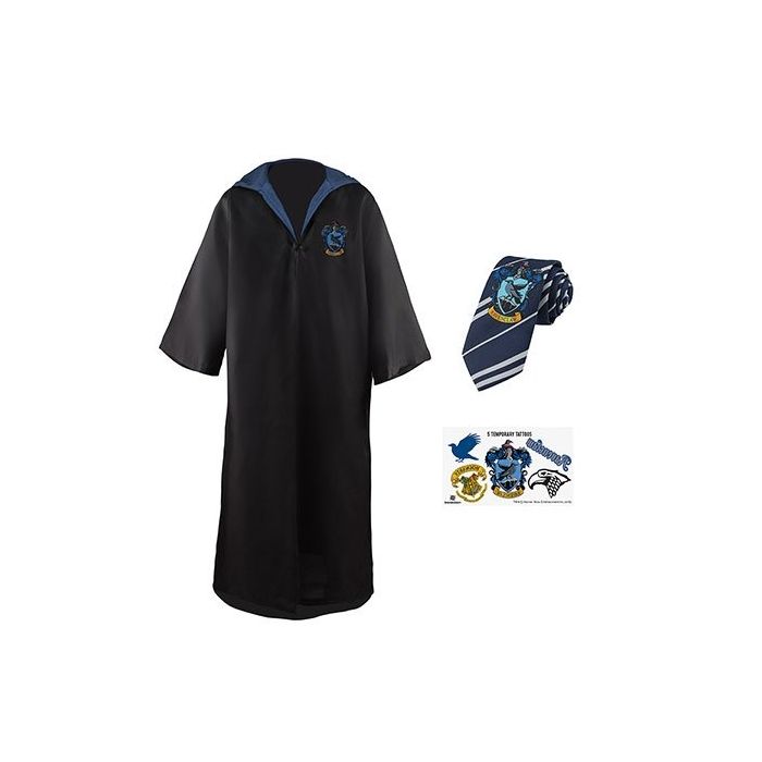 Harry Potter: Raveclaw Robe, Necktie & Tattoo Set