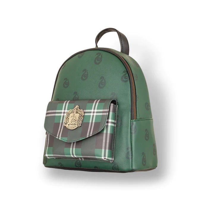 Slytherin Mini Plaid Backpack - Harry Potter