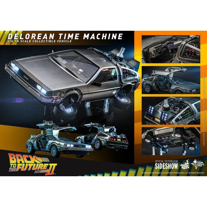 DeLorean Time Machine 1:6 Scale Figure - Hot Toys - Back to the Future 2