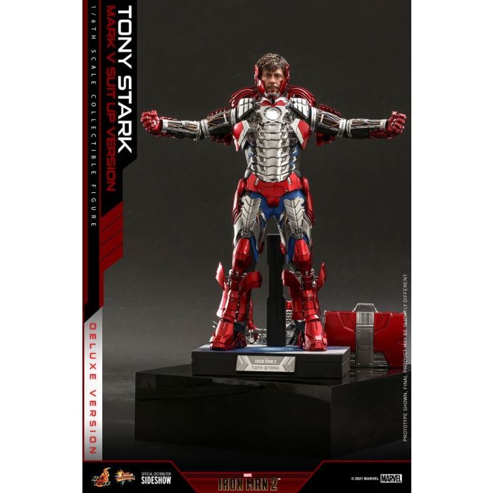 Tony Stark Mark V Suit Up Version (Deluxe) 1:6 scale Figure Hot