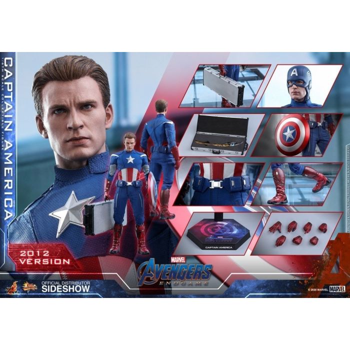 Hot Toys: Avengers Endgame - Captain America (2012 Version) 1:6 scale Figure 