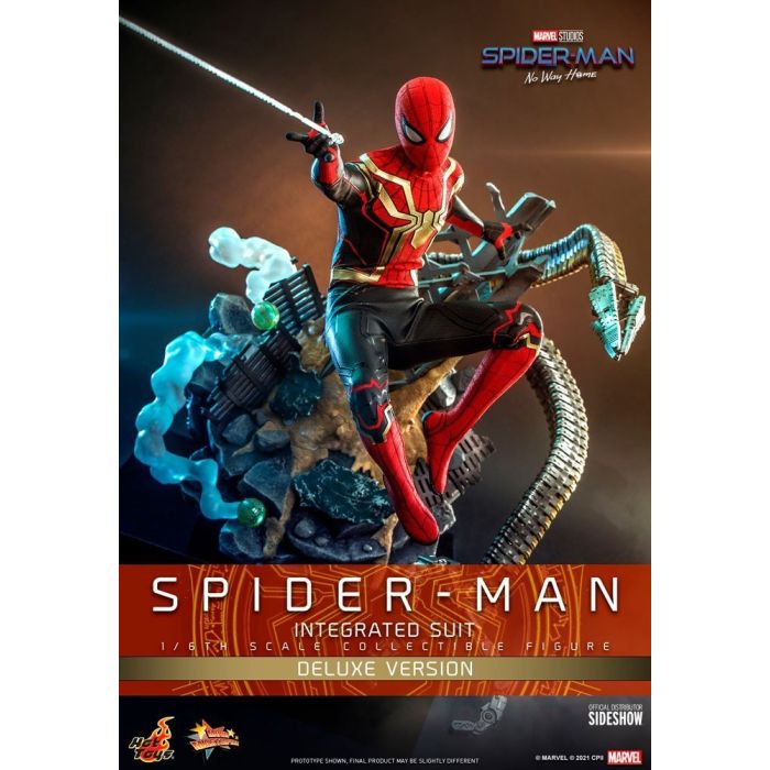 Spider-Man Integrated Suit 1:6 Scale Deluxe Figure - Hot Toys - Spider-Man No Way Home