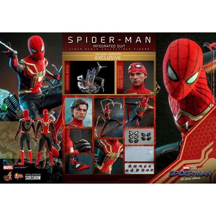 Spider-Man Integrated Suit 1:6 Scale Deluxe Figure - Hot Toys - Spider-Man No Way Home