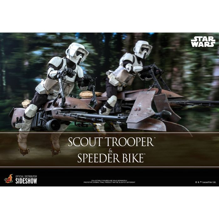 Scout Trooper and Speeder Bike 1:6 Scale Figure Set - Hot Toys - Star Wars: Return of the Jedi