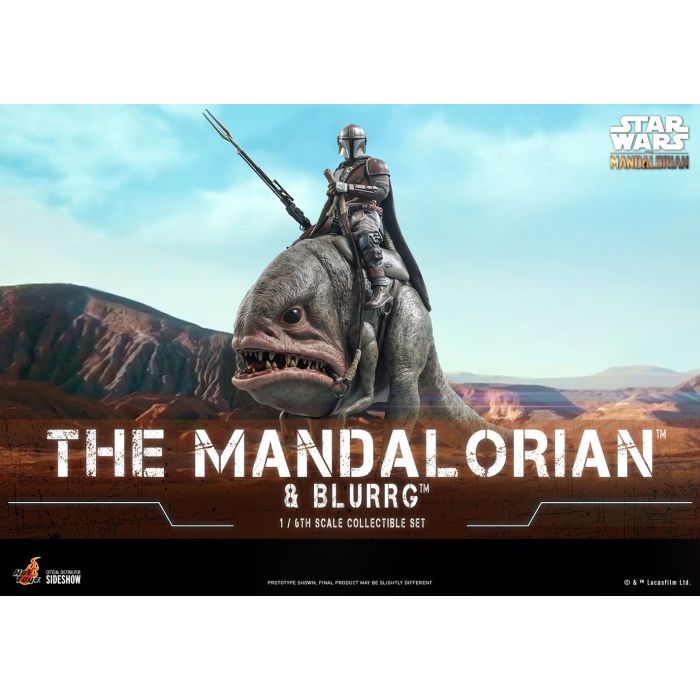 Mandalorian & Blurrg 1:6 Scale Figure - Hot Toys - The Mandalorian