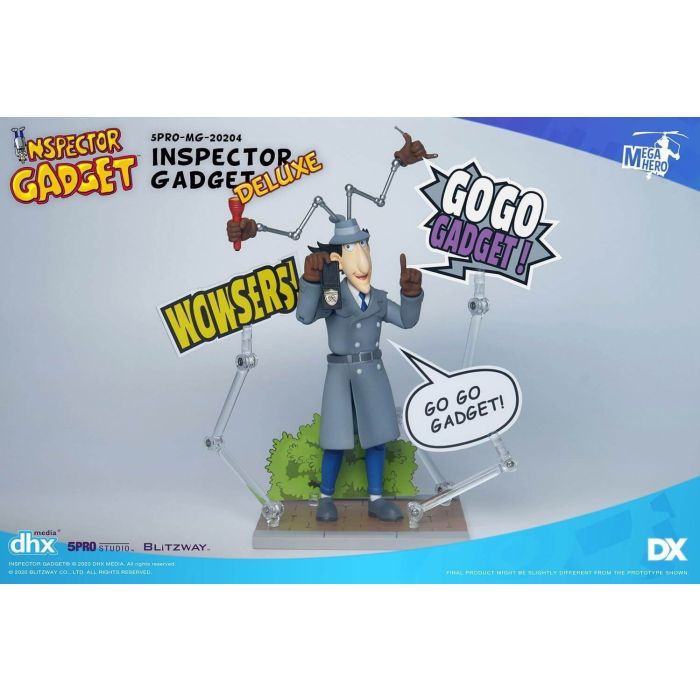 Inspector Gadget Deluxe - Mega Hero Action Figure Set - Inspector Gadget