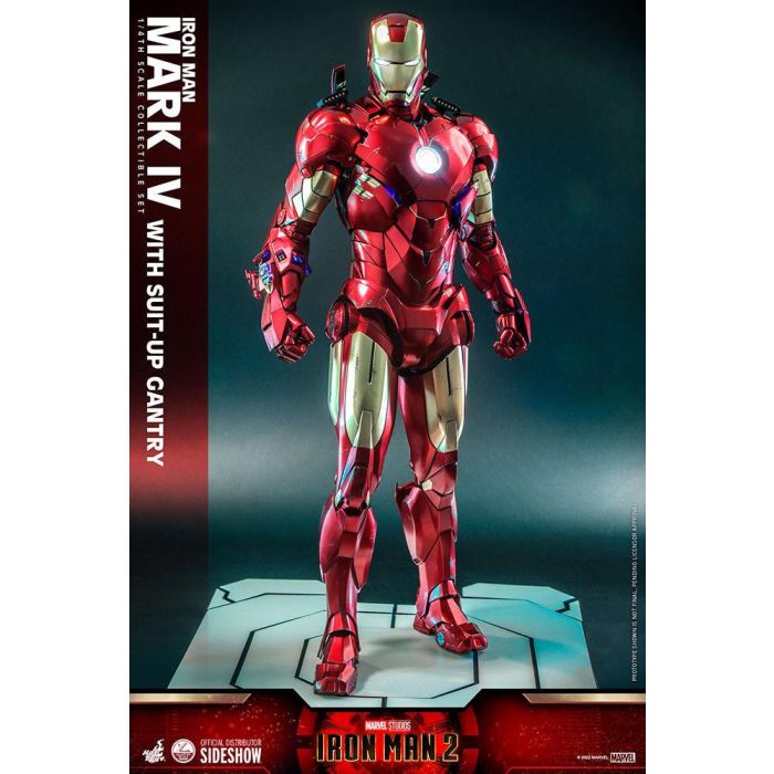 Iron Man Mark IV 1:4 Scale Figure with Suit-UP Gantry - Hot Toys - Iron Man 2