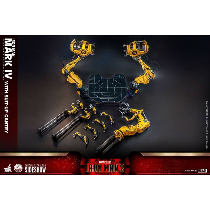 Iron Man Mark IV 1:4 Scale Figure with Suit-UP Gantry - Hot Toys - Iron Man 2