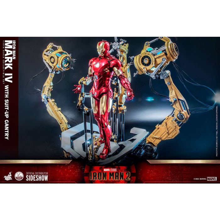 Iron Man Mark IV 1:4 Scale Figure with Suit-UP Gantry - Hot Toys - Iron Man 2