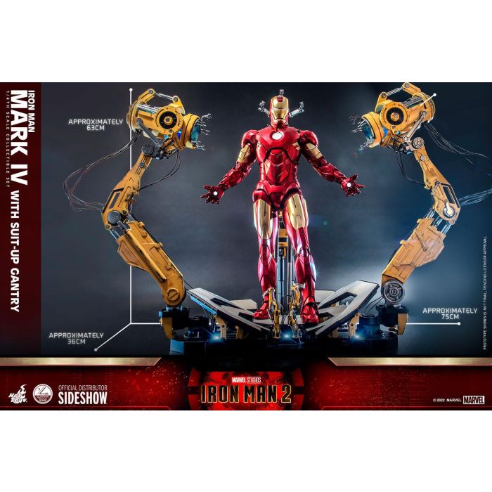 Iron Man Mark IV 1:4 Scale Figure with Suit-UP Gantry - Hot Toys - Iron Man 2