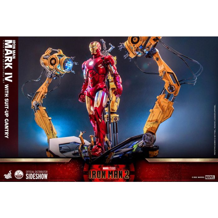Iron Man Mark IV 1:4 Scale Figure with Suit-UP Gantry - Hot Toys - Iron Man 2