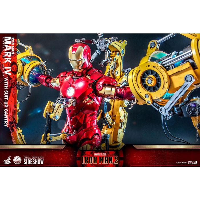 Iron Man Mark IV 1:4 Scale Figure with Suit-UP Gantry - Hot Toys - Iron Man 2