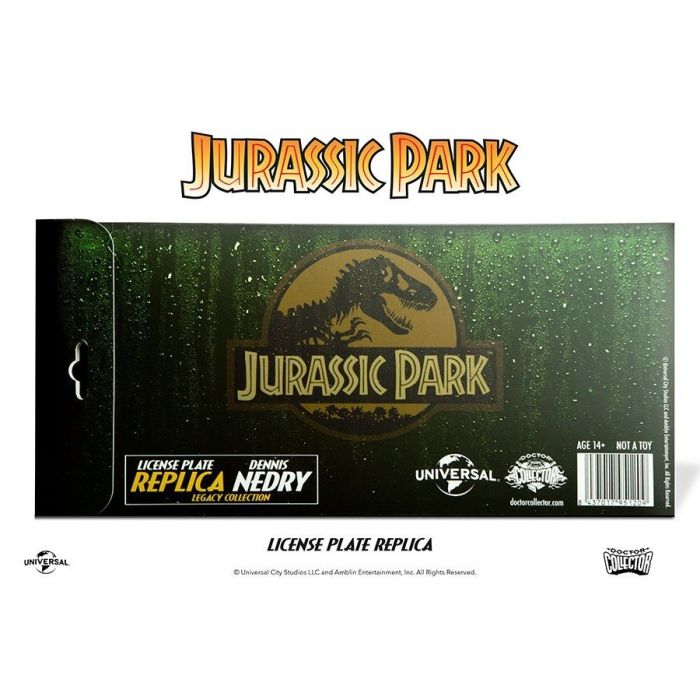 Jurassic Park - License plate / kentekenplaat